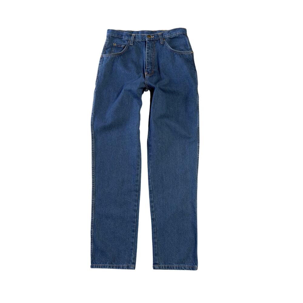 WALLS Vintage Denim Blue Jeans Back Pocket Logo Patch Long Tall Mens 31x34
